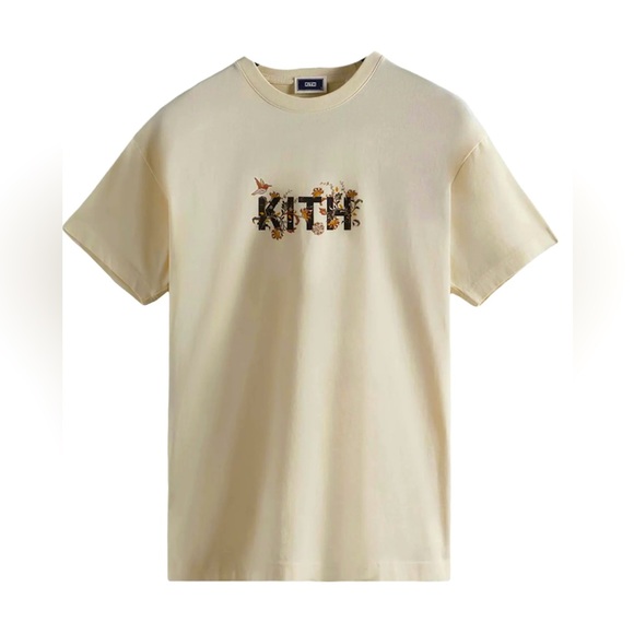 Kith Jacobean Logo Vintage Tee - Sandrift - Picture 1 of 4